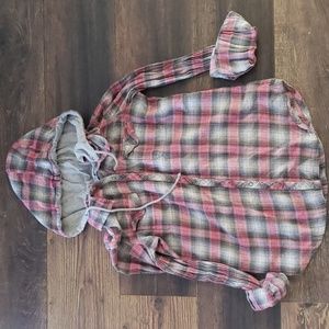 Unknown brand, Medium, pink & gray flannel